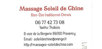 Massage Soleil de Chine 